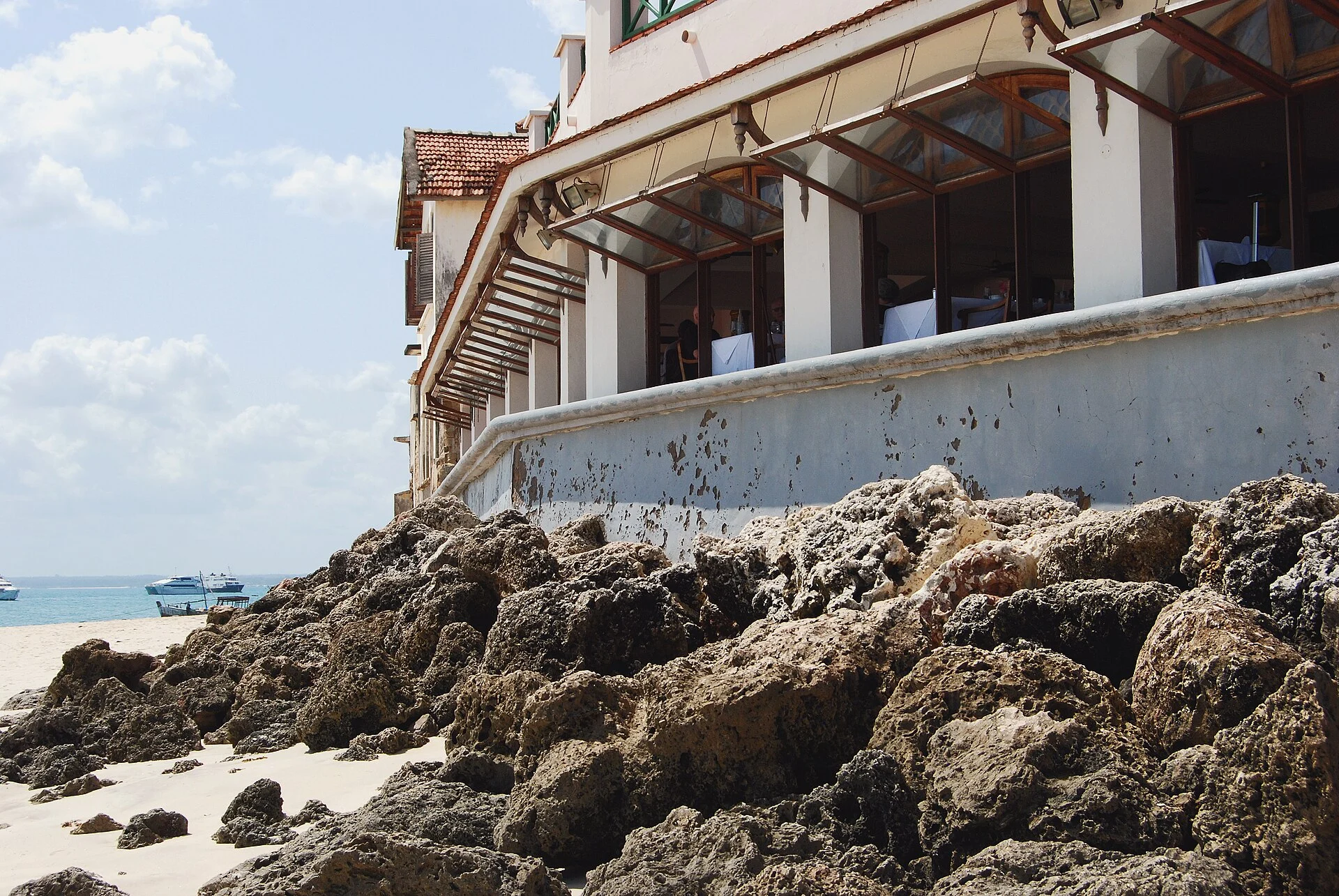 Zanzibar Serena Hotel viewed from the seafront